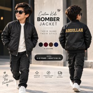 Alternative view of Kids Name Bomber Jacket