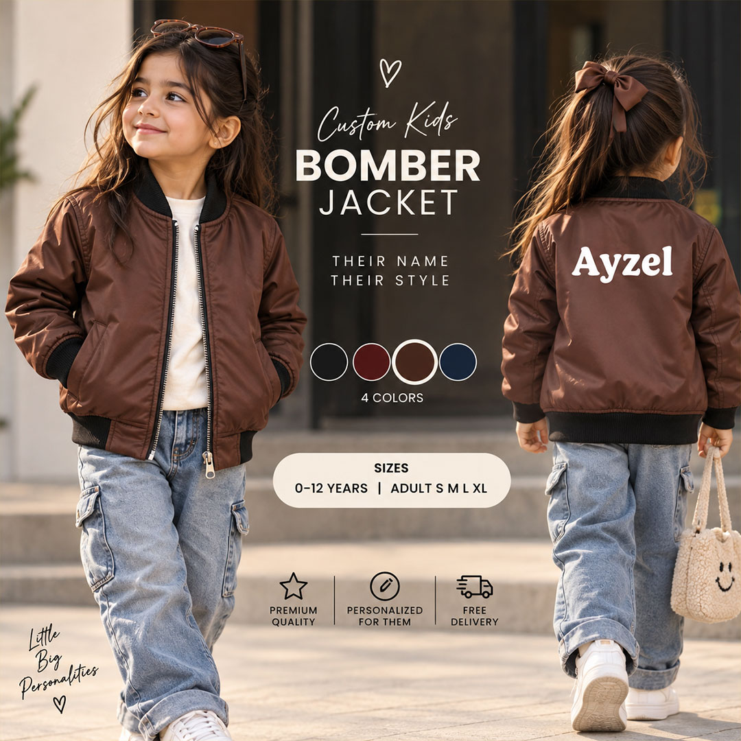 Kids Name Bomber Jacket - Image 5
