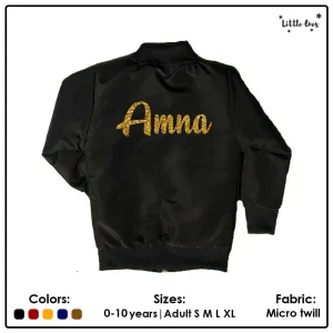 Kids Glitter Name Jacket