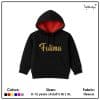 kids glitter name hoodie