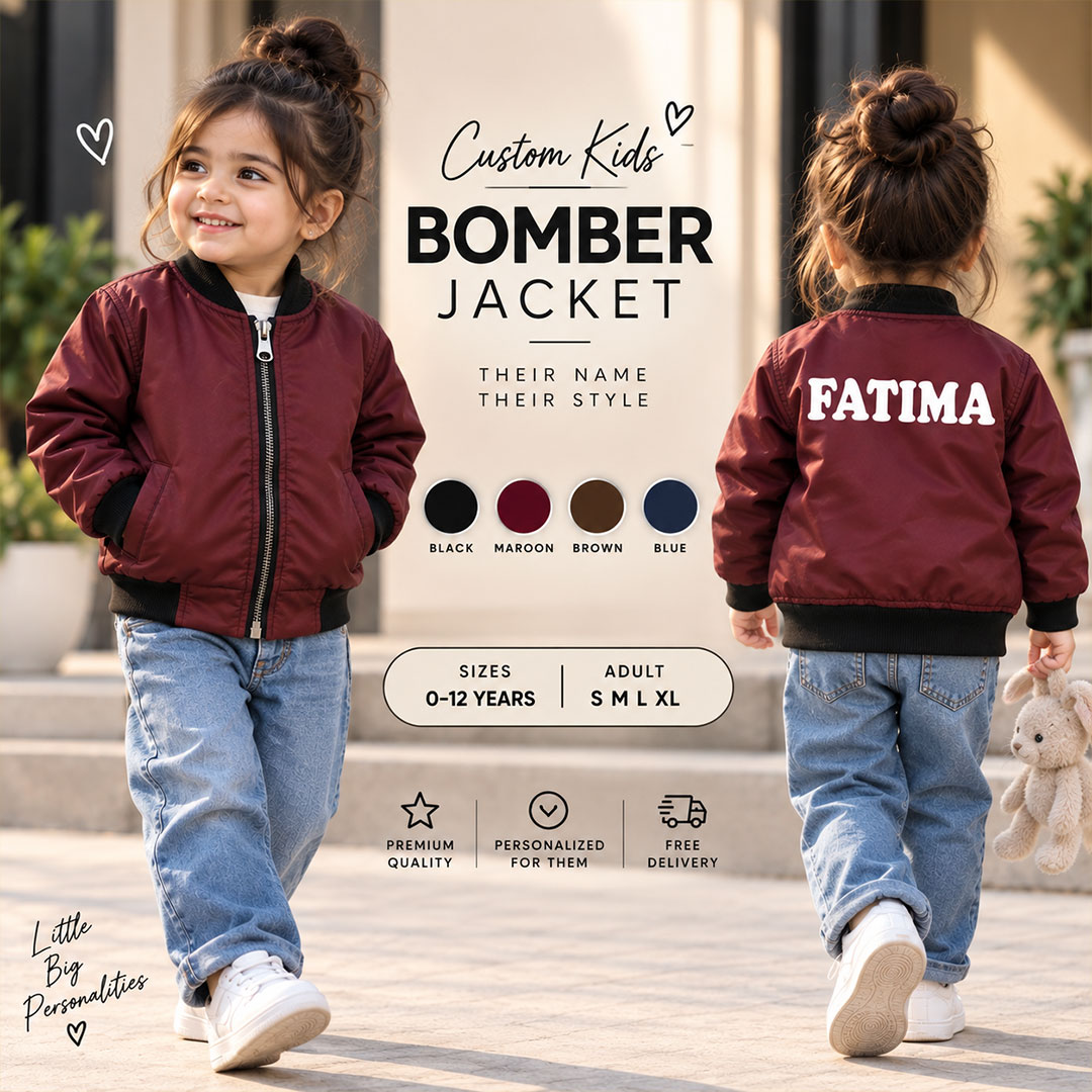 Kids Name Bomber Jacket - Image 4