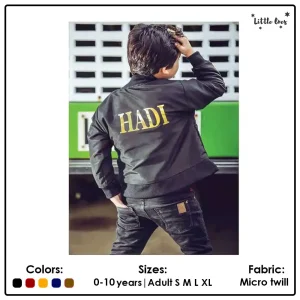 Kids Name Bomber Jacket