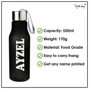 Kids Sports Waterbottle - Black