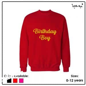 Birthday Boy Kids Sweatshirt