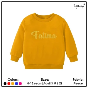 Alternative view of Kids Glitter Name Sweatshirt