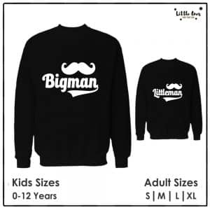 Bigman Little Man Sweatshirts Bundle