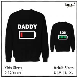 Daddy & Son Battery Sweatshirts Bundle