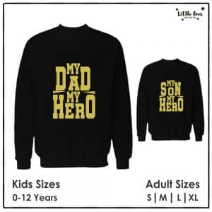 Dad & Son Hero Sweatshirts Bundle