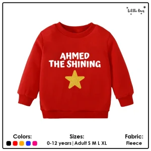 Alternative view of Kids Shining Star Name Sweatshirt