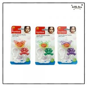 Pack of 3 Soothers with Chain