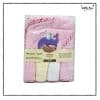 Pink Hooded Towel with 4pcs Face Towel