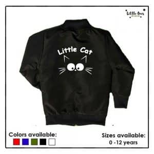 Little Cat Kids Bomber Jacket