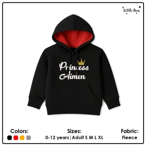 Alternative view of Princess Name Hoodie
