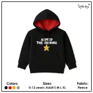 Kids Shining Star Name Hoodie