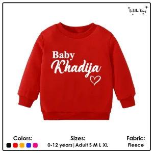 Alternative view of Baby Name Sweatshirt
