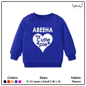 Alternative view of Kids Cutie pie Name Sweatshirt