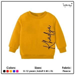 Kids Vertical Name Sweatshirt