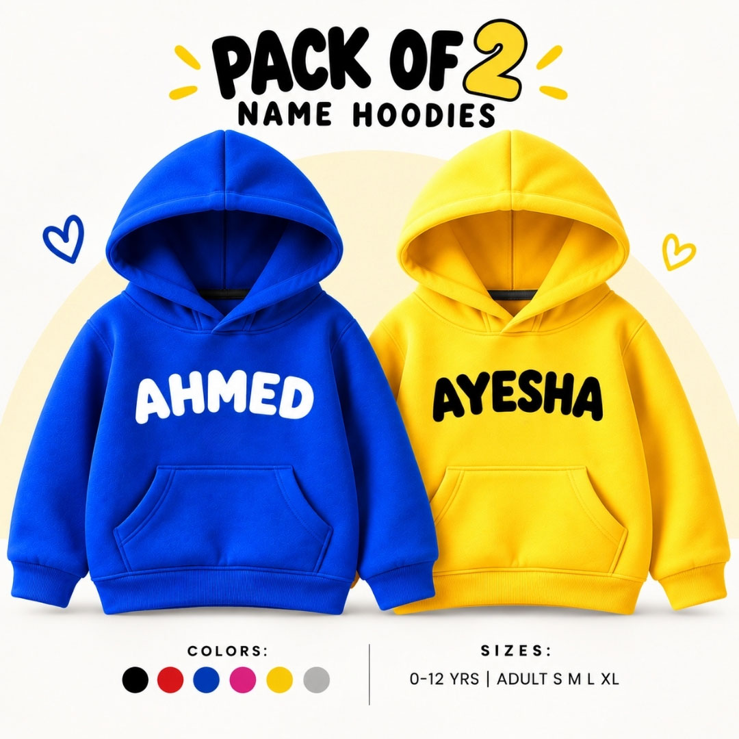 Pack of 2 Kids Name Hoodies - Image 4