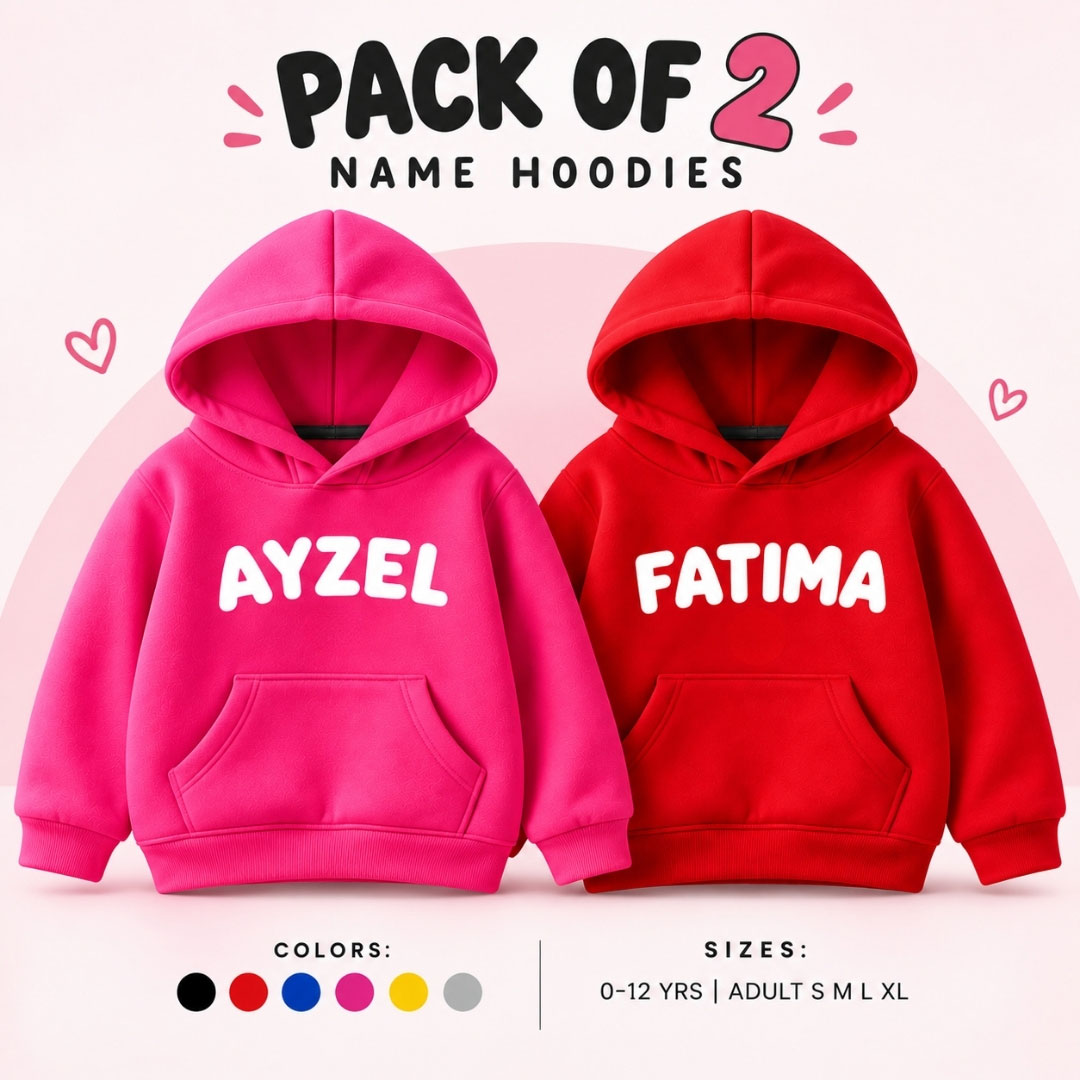 Pack of 2 Kids Name Hoodies - Image 3
