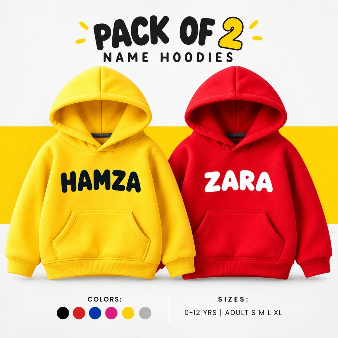 Pack of 2 Kids Name Hoodies - Image 2