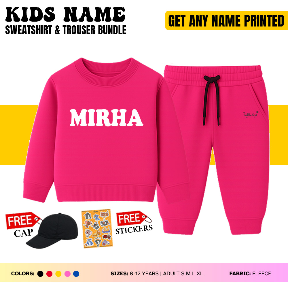 Kids Name Sweatshirt & Trouser Bundle - Image 4