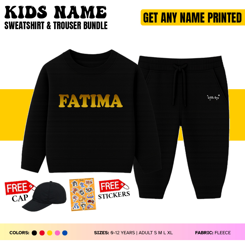 Kids Name Sweatshirt & Trouser Bundle
