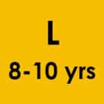 L (8-10 years) Rs 0