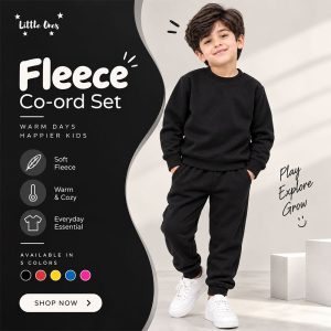 Alternative view of Kids Plain Fleece Co-ord Set