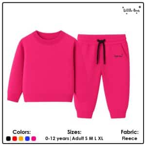 Alternative view of Kids Plain Fleece Co-ord Set