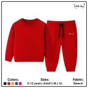Kids Plain Fleece Co-ord Set