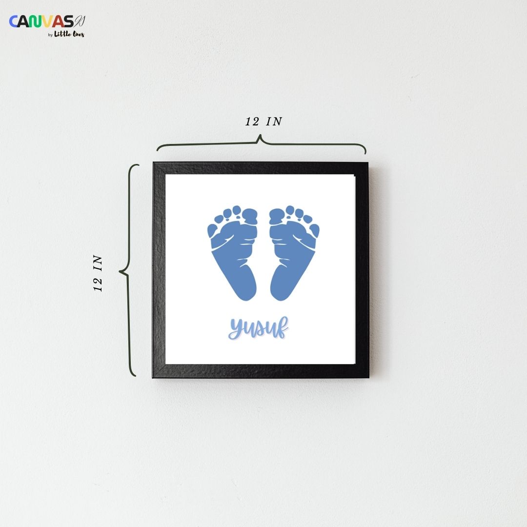 Baby Girl Footprint Keepsake Frame