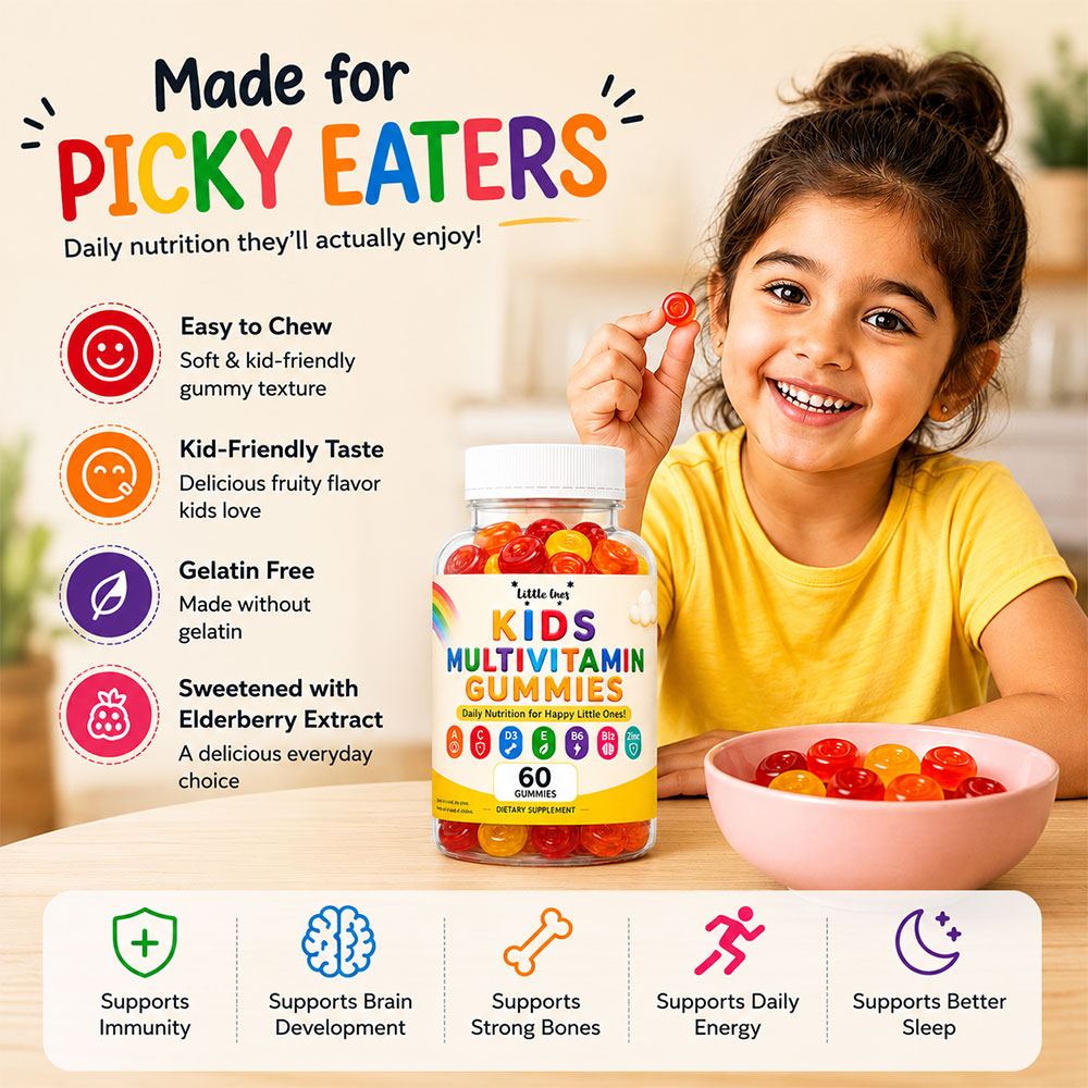Kids Herbal Multivitamin Gummies – Daily Vitamins for Growing Kids - Image 2